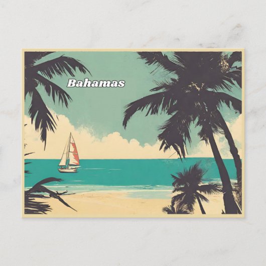 Die Bahamas Postkarte (Vorderseite)