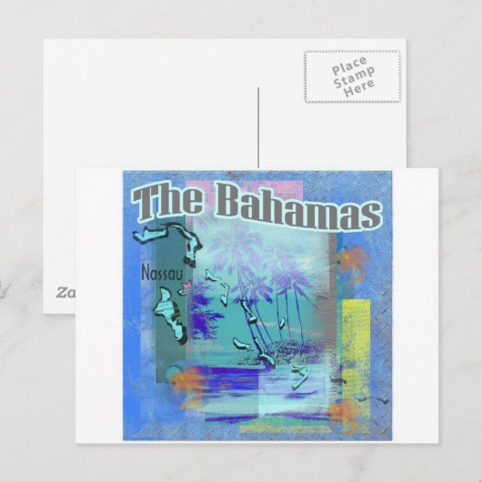 Die Bahamas Postkarte (Vorne/Hinten)