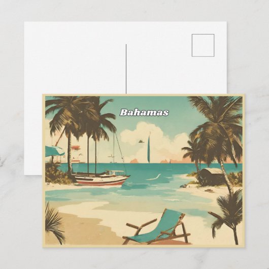Die Bahamas Postkarte (Vorne/Hinten)