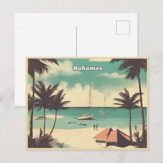 Die Bahamas Postkarte (Vorne/Hinten)