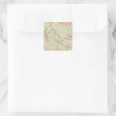 Die Bahamas Quadratischer Aufkleber (Tasche)
