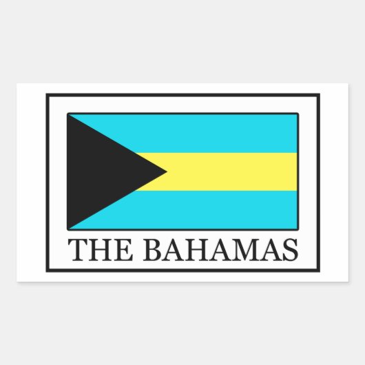 Die Bahamas Rechteckiger Aufkleber (Vorderseite)