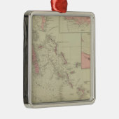 Die Bahamas Silbernes Ornament (Rechts)