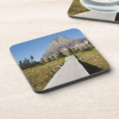 Die Bahn zur Ansicht von verstecktem See Getränkeuntersetzer (Linke Seite)