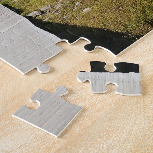 Die Bahn zur Ansicht von verstecktem See Puzzle (Seite)