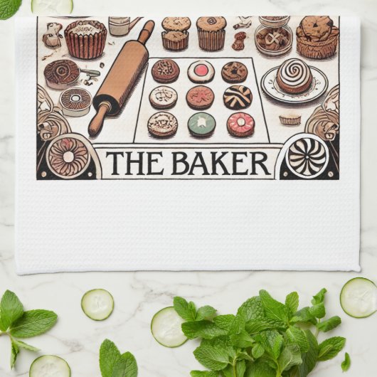 Die Baker Tarot Card Fairy Geschirrtuch (Gefaltet)