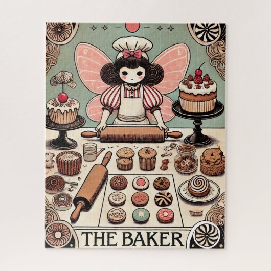 Die Baker Tarot Card Fairy Puzzle (Vertikal)