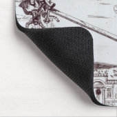 Die Balance oder die Amerikaner triumphierend Mousepad (Ecke)