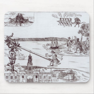 Die Balance oder die Amerikaner triumphierend Mousepad