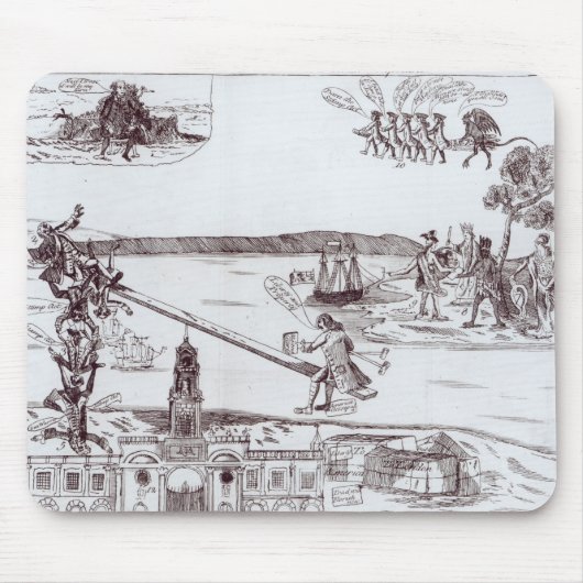 Die Balance oder die Amerikaner triumphierend Mousepad (Vorne)