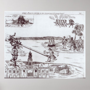 Die Balance oder die Amerikaner triumphierend Poster