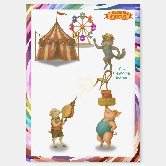 Die balancierende Truppe Magnet (Vorderseite)