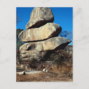 Die Balancing Rocks, Harare, Zimbabwe Rock formati Postkarte
