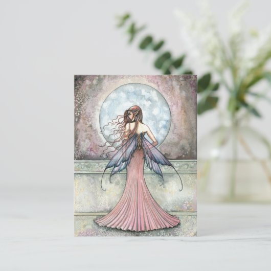 Die Balcony Fairy Postcard von Molly Harrison Postkarte (Stehend Vorderseite)