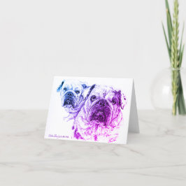 Die Bald-Divas: Leere Notecards Dankeskarte