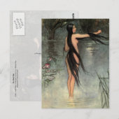 Die Bald-Ehefrau kommt aus dem Wasser Postkarte (Vorne/Hinten)