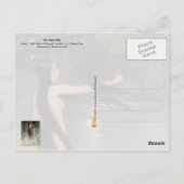 Die Bald-Ehefrau kommt aus dem Wasser Postkarte (Rückseite)