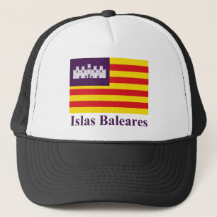 Die Balearischen Inseln kennzeichnen mit Namen Truckerkappe