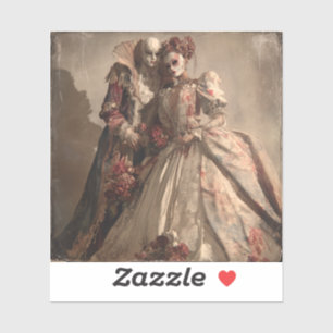 Die Ballade ihrer Knochen — Gothic Fine Art Aufkleber