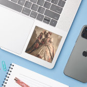 Die Ballade ihrer Knochen — Gothic Fine Art  Aufkleber (Laptop mit iPhone)