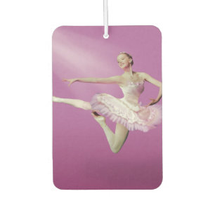 Die Ballerina in Rosa und Weiß überspringen Autolufterfrischer