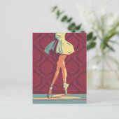 Die Ballerina Postkarte (Stehend Vorderseite)