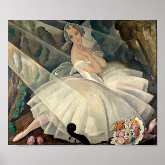 Die Ballerina Ulla Poulsen - Gerda Wegener Poster (Vorne)