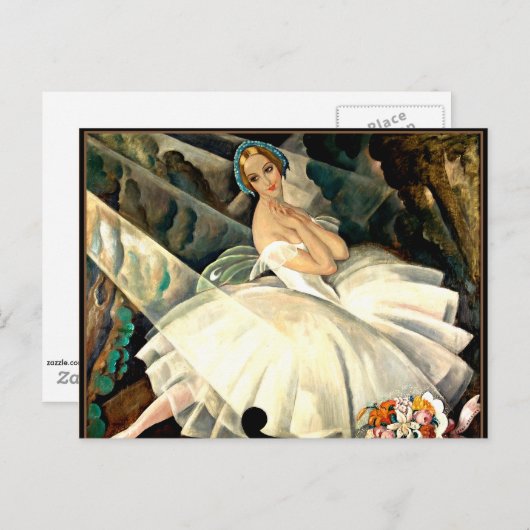 Die Ballerina Ullal Poulsen im Ballett Chopiniana Postkarte (Vorne/Hinten)