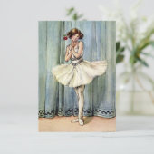 Die Ballerina von Florence Anderson Dankeskarte (Stehend Vorderseite)
