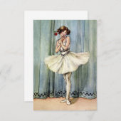 Die Ballerina von Florence Anderson Dankeskarte (Vorne/Hinten)