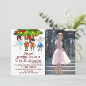 Die Ballettaufführung des Nutcracker-Fotos Einladung (Stehend Vorderseite)