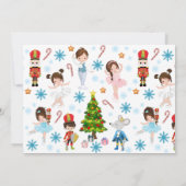 Die Ballettaufführung des Nutcracker-Fotos Einladung (Rückseite)