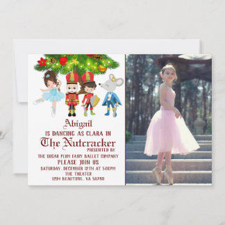 Die Ballettaufführung des Nutcracker-Fotos Einladung