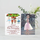 Die Ballettaufführung des Nutcracker-Fotos Einladung (Stehend Vorderseite)