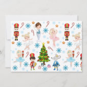 Die Ballettaufführung des Nutcracker-Fotos Einladung (Rückseite)