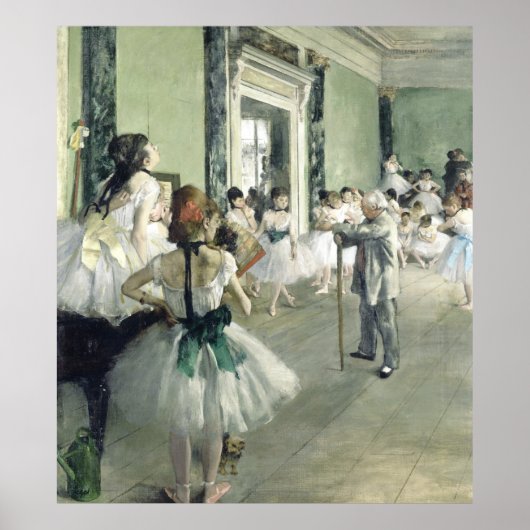 Die Ballettklasse Edgar Degas Poster (Vorne)