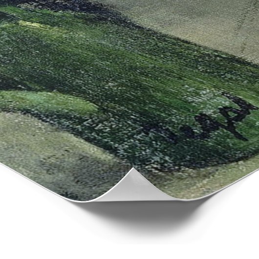 Die Ballettklasse Edgar Degas Poster (Ecke)