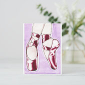 Die Ballettschuhe der Red Shoes Postkarte (Stehend Vorderseite)