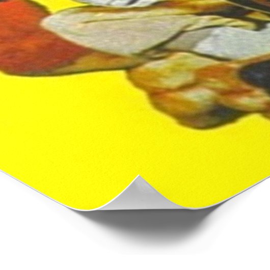 Die Banane spaltet sich Poster (Ecke)