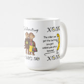 Die Bananen/Affen-Tasse der BIG 50 Kaffeetasse (VorderseiteRechts)