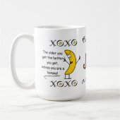 Die Bananen/Affen-Tasse der BIG 50 Kaffeetasse (Links)