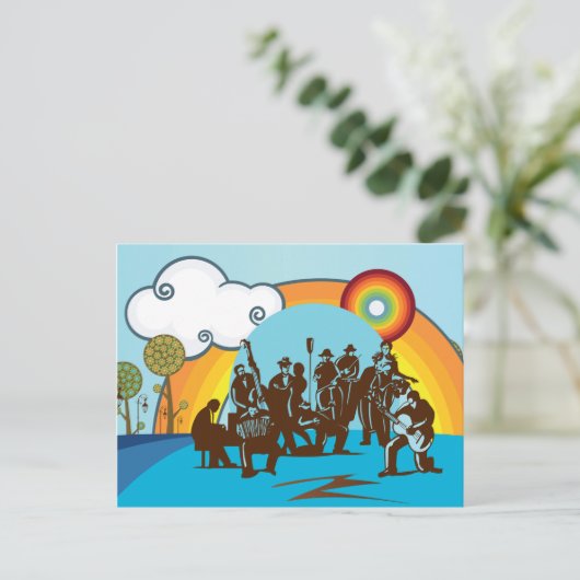 Die Band Postkarte (Stehend Vorderseite)