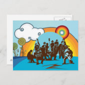 Die Band Postkarte (Vorne/Hinten)