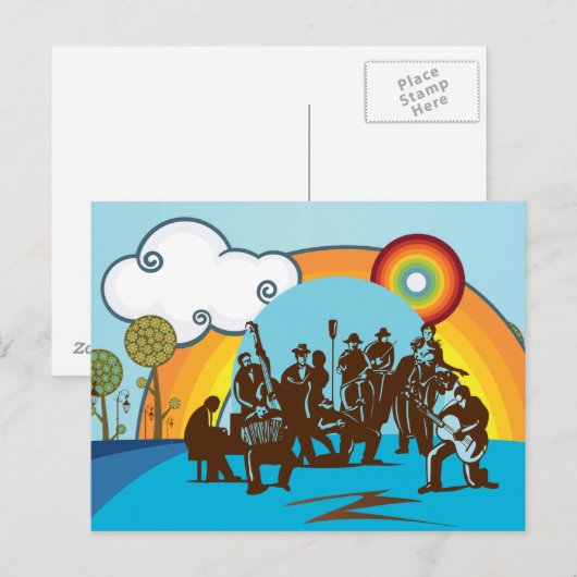 Die Band Postkarte (Vorne/Hinten)