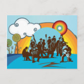 Die Band Postkarte (Vorderseite)