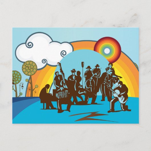 Die Band Postkarte (Vorderseite)