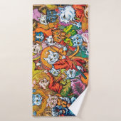 Die Band spielt, Louis Wain Badehandtuch (Badehandtuch)