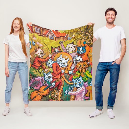 Die Band spielt Louis Wain Fleecedecke (Beispiel)