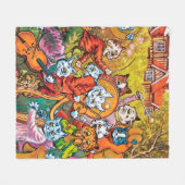 Die Band spielt Louis Wain Fleecedecke (Vorderseite (Horizontal))