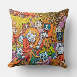Die Band spielt Louis Wain Kissen